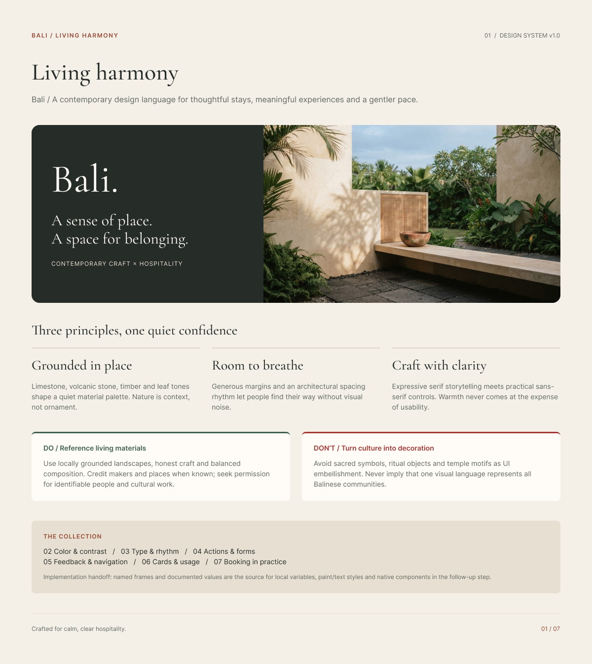 Living Harmony overview